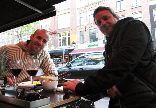 Ezequeil Zeff (left) and Lautaro Rivas of Buenos Aires.